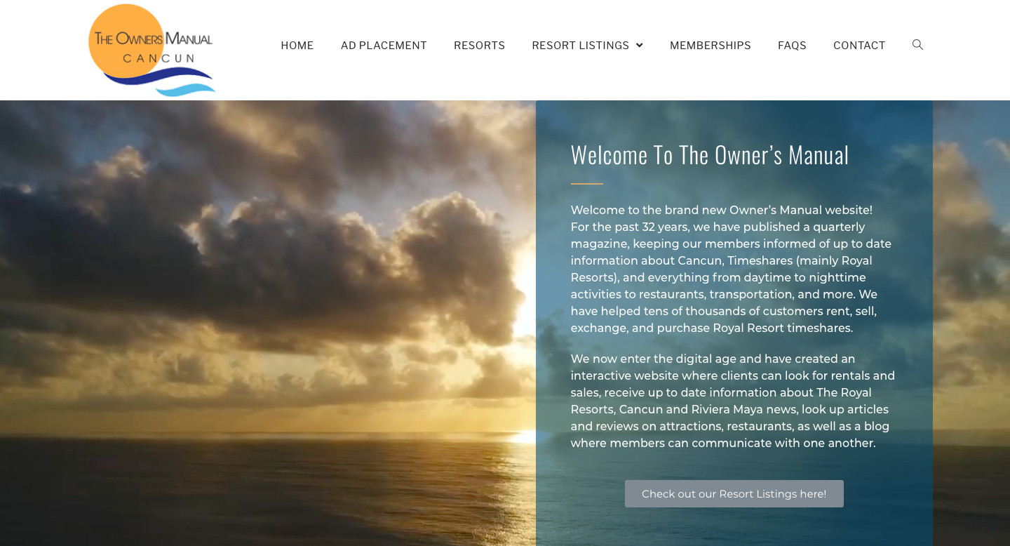 Resort /Vacation Real Estate Website Design