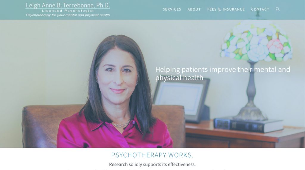 Psychologist website design