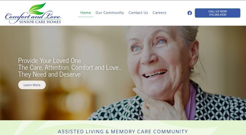 Assisted Living Senior Care Home Website Design