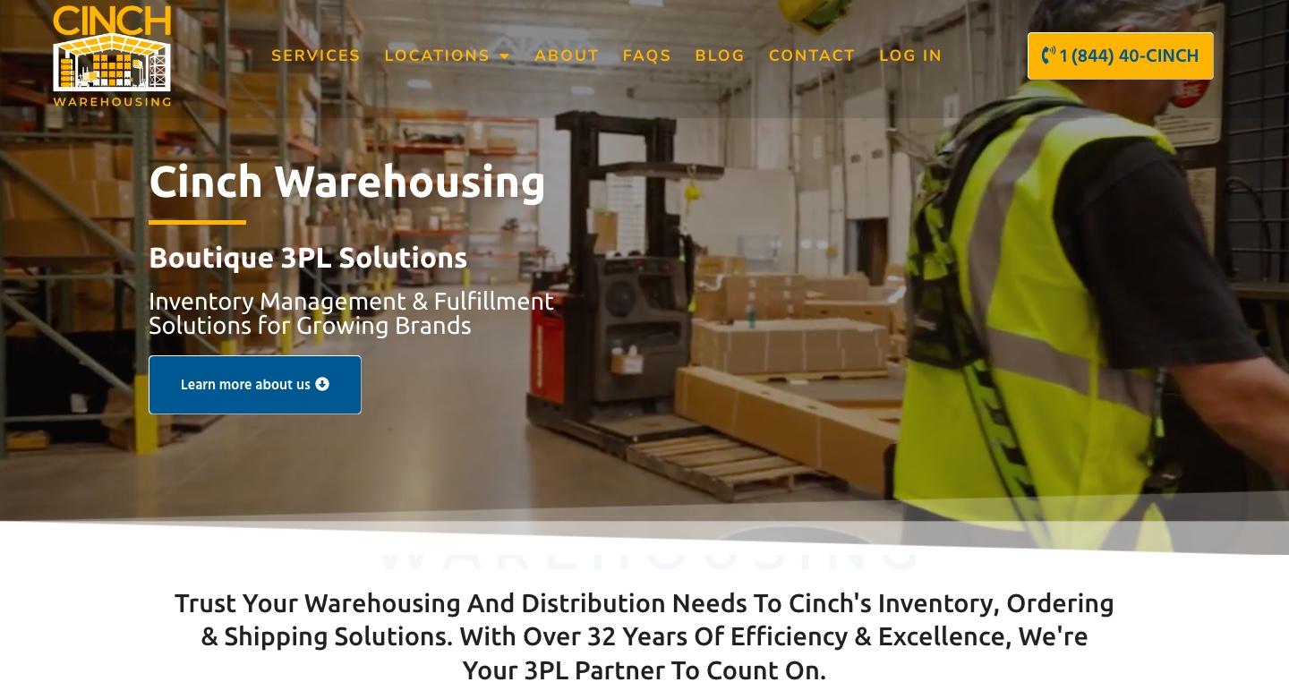 Warehouse website design 3pl solutions