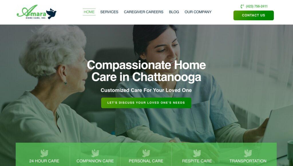 Assisted Living website design