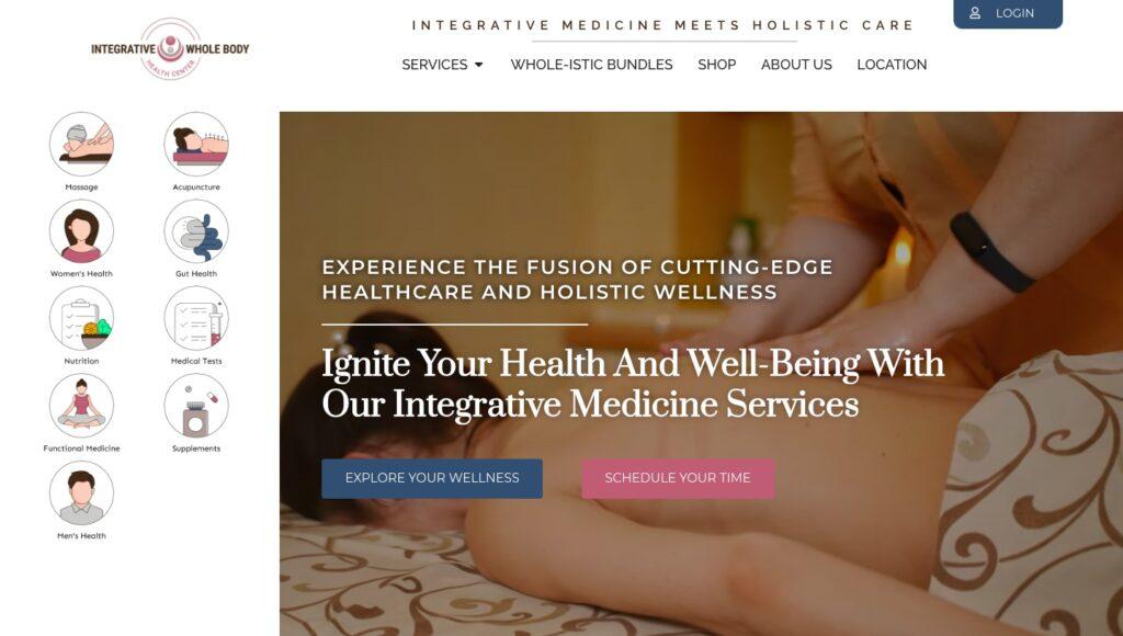 Holistic Med Spa Website Design - New Orleans Denver