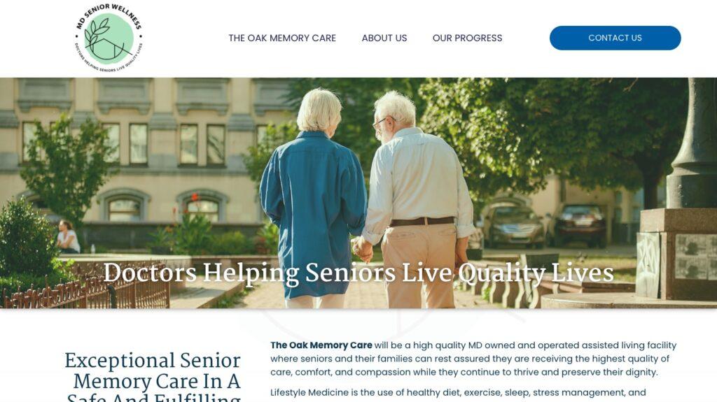 Senior care website design - new orleans website designer