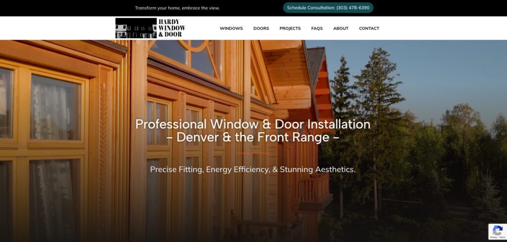 Window and door contractor website design