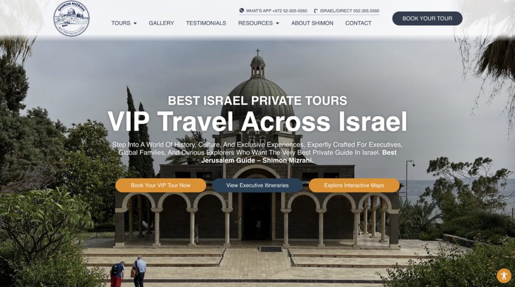 Tour Guide Website Design